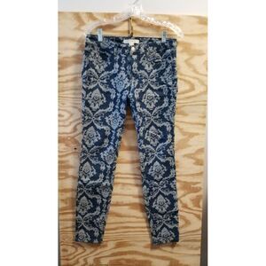 Life in Progress Women's‎ Mid-Rise Jeans Size Waist 27 inseam 28 Blue Flora